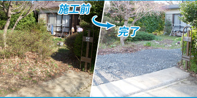 泉が丘K様邸敷き砕石